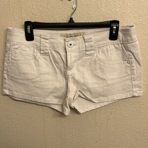 Imperial Star Women Juniors White Linen Shorts Size 11